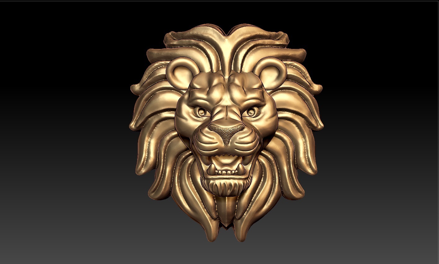 Leone pendente tigre wild lion animal ring face lionface braccialetto bracelets 3D print model - Mito3D