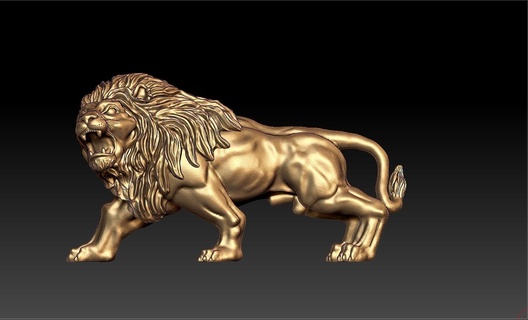 Löwe hängend Tiger wild lion animal ring face lionface Armreif bracelets 3d print model - Mito3D
