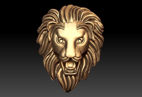 Löwe hängend Tiger wild lion animal ring face lionface Armreif bracelets 3d print model - Mito3D