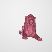 lion resting 3d print model - Mito3D
