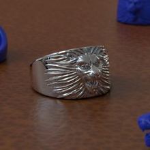 leone anello gioielli luifer stampa 3d sla La taiced 3d print model - Mito3D