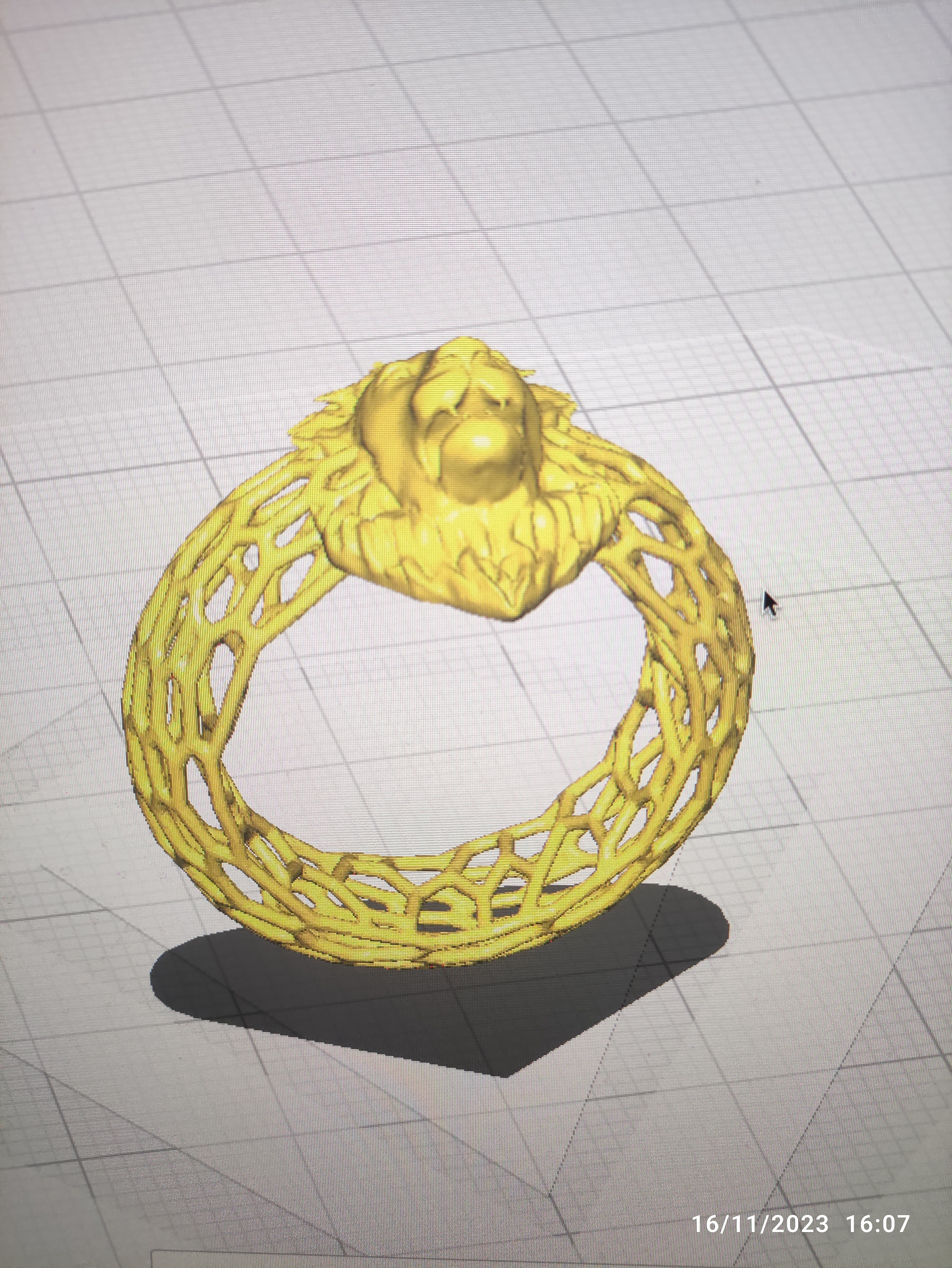 Lion bague bijoux 3D print model - Mito3D