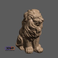 lion sculpture 3d scan art 123d 123dcatch catch animal meshmixer statue scans replicas 3d print model - Mito3D