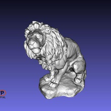 lion sculpture de scan 3d art Numérisation animal la photogrammétrie numérisation statue analyses des répliques 3d print model - Mito3D