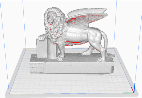 aslan st işaret kanatlı venedik venitian 3d print model - Mito3D