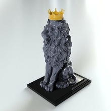 lion statue lion statue art 3d print model - Mito3D