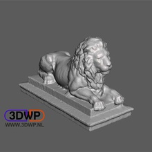 lion statue sculpture 3d scan art 123d 123dcatch catch animal meshmixer scans replicas 3d print model - Mito3D