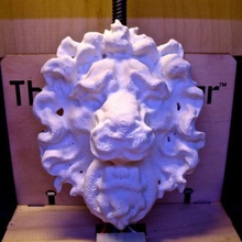 lion stucco face various animal scan statue 3d print model - Mito3D