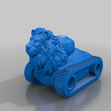 lion tank-panzer Kunst Modelle 3d print model - Mito3D