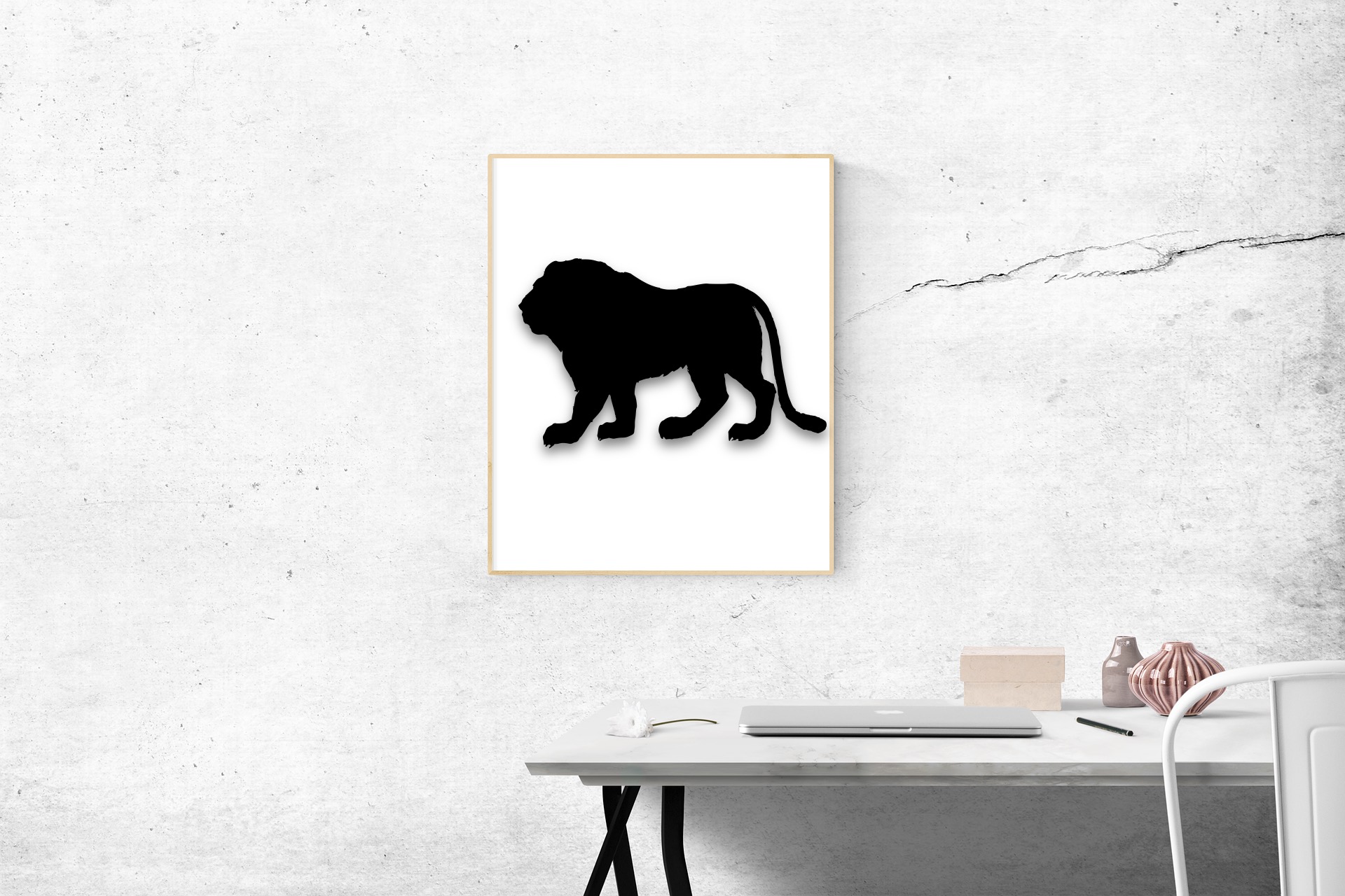 lion wall 2 art home decor decoration stile fashion cool figures 3D print model - Mito3D