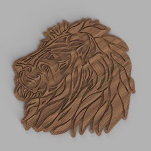 Lion mur décor 3d print model - Mito3D