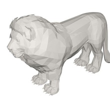 Leone selvaggio animale 3d print model - Mito3D