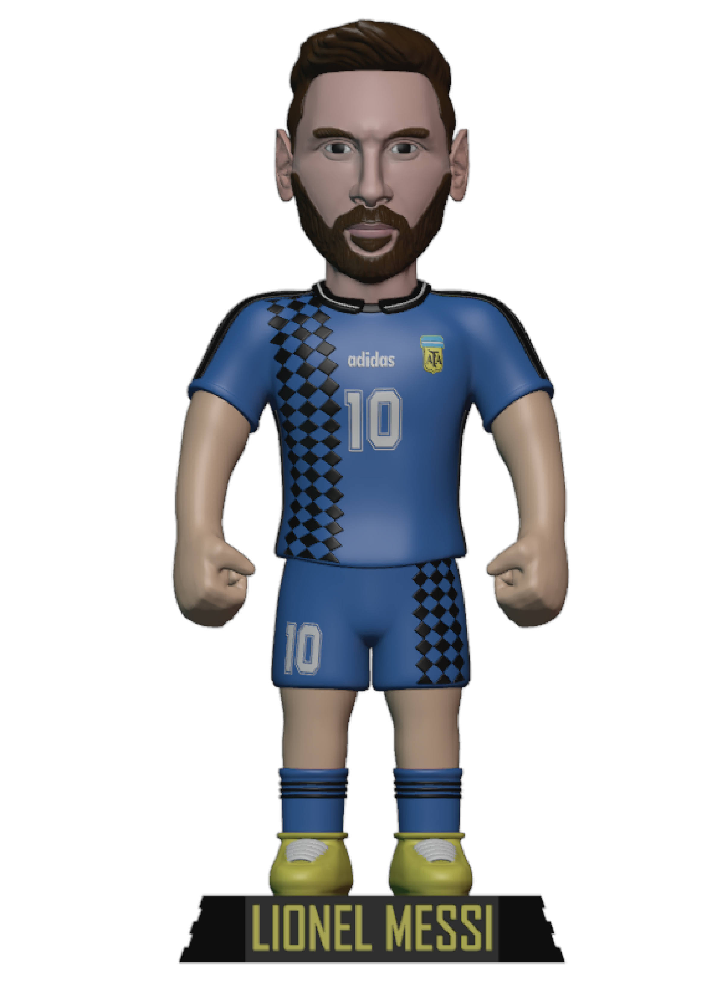 lionel messi mundial 94 arte futbol argentina funko barcelona psg enterrar miami seleccion abuelo cabra juguete deporte 3D print model - Mito3D