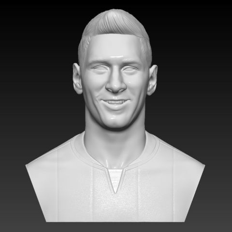 lionel messi bust 3d print ready gadget fc barcelona bara soccer football 3D print model - Mito3D