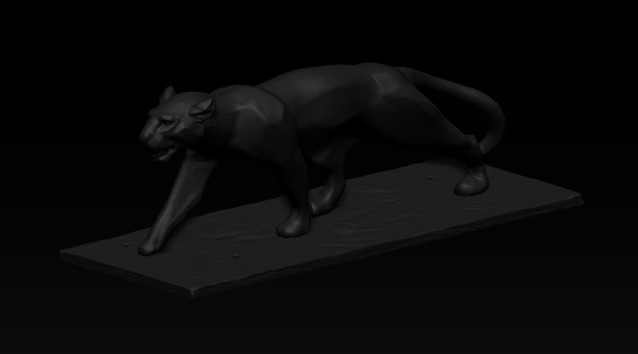 lioness paper weight sculpture zbrush sculpt sculptures busts art 3d print model - Mito3D