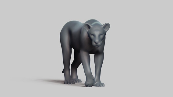 leonessa posa 03 stl file 3d stampa modello mammifero animale fauna selvatica design arte figurine giocattolo pla resina creality natura 3d print model - Mito3D