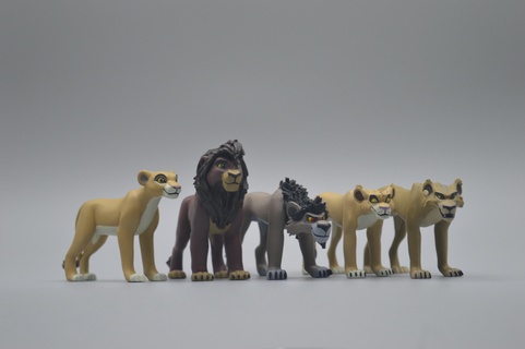 leões 3d modelos conjunto stl leão leoa vilão desenho animado metal batalha nuka kiara brinquedo personalizadas feito fã 3d print model - Mito3D