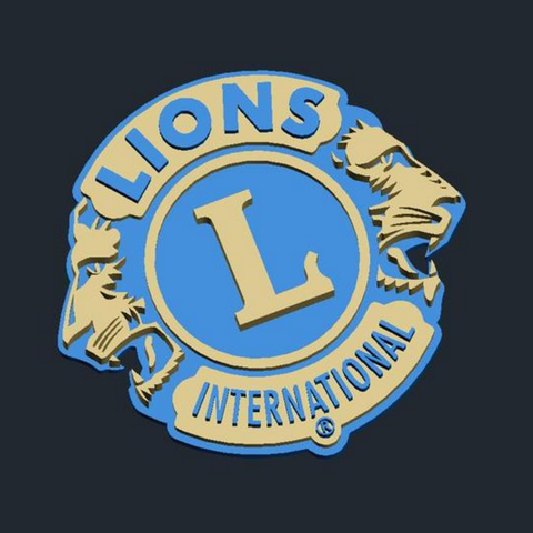 lions club international logo vari 3D print model - Mito3D