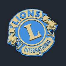 lions club ınternational logo çeşitli 3d print model - Mito3D