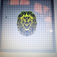 lions head Kunst Tier Afrika Dekoration Wand-Dekoration savannah 3d print model - Mito3D