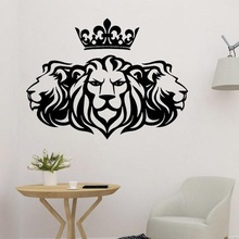 Lions mur art animal décoration géométrique géométrie Lion lowpoly poly 2d 3d print model - Mito3D
