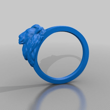 lionsring la joyería los anillos anillo lio 3d print model - Mito3D