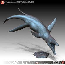 liopleurodon Kunst dragon Drachen fantasy - Spielzeug Skulptur Tier Dinosaurier dino 3d print model - Mito3D