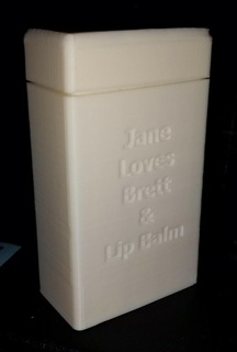 lip balm lip gloss case dual insulated case car bag hers container lip balm lip gloss containers box organization storage  3d print model - Mito3D