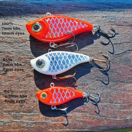 lèvres crankbait pêche leurre facile impression construire poisson sport air 3D print model - Mito3D