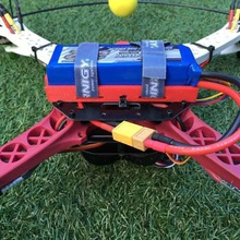 lipo battery holder sk450 quad game r c vehicles turnigy quadcopter mouserunner li-po deadcat 2200mah 3d print model - Mito3D