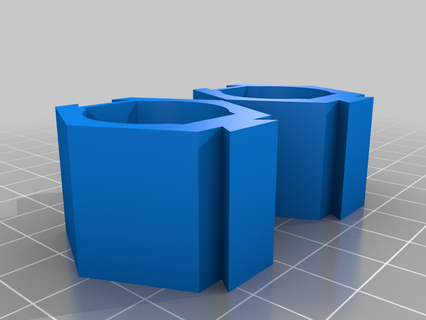 batom hex suporte banheiro 3d print model - Mito3D