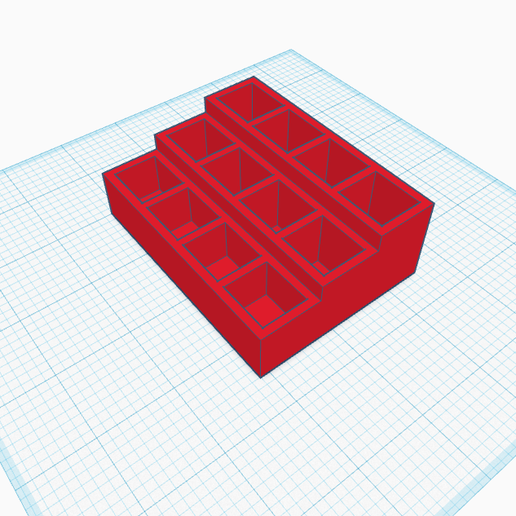 lápiz labial almacenamiento divisores 3D print model - Mito3D