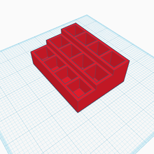 rouge lèvres espace rangement diviseurs 3d print model - Mito3D