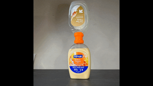 liquide main savon plat dernier gouttes collectionneur recharge antibactérien doux vaisselle distributeur lessive hygiène cuisine gadget salle bains 3D print model - Mito3D