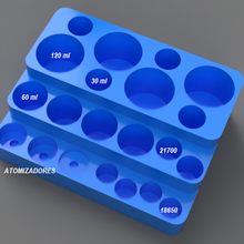 liquid holder atomizers staggered portal liquids 3d print model - Mito3D