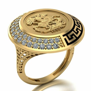 lira ring 059 gold jewelry silver diamond jewellery jewel engagement wedding fashion goldring pendants rings 3d print model - Mito3D
