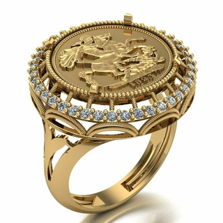 Lira Ring 067 Gold Schmuck Silber Diamant Juwel Engagement Hochzeit Mode Goldring Anhänger Ringe 3d print model - Mito3D