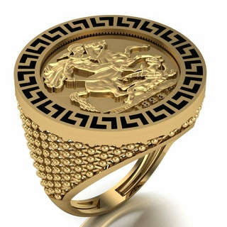 lira ring 069 gold jewelry silver diamond jewellery jewel engagement wedding fashion goldring pendants rings 3d print model - Mito3D