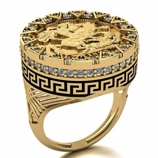 Lira Ring 073 Gold Schmuck Silber Diamant Juwel Engagement Hochzeit Mode Goldring Anhänger Ringe 3d print model - Mito3D