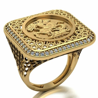 Lira Ring 075 Gold Schmuck Silber Diamant Juwel Engagement Hochzeit Mode Goldring Anhänger Ringe 3d print model - Mito3D