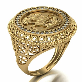 Lira Ring 079 Gold Schmuck Silber Diamant Juwel Engagement Hochzeit Mode Goldring Anhänger Ringe 3d print model - Mito3D