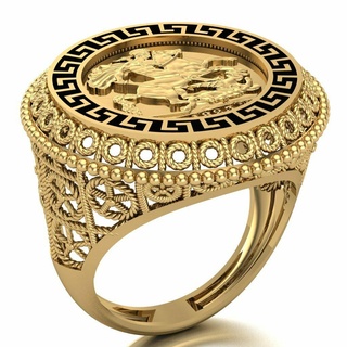 Lira Ring 084 Gold Schmuck Silber Diamant Juwel Engagement Hochzeit Mode Goldring Anhänger Ringe 3d print model - Mito3D