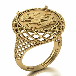 Lira Ring 086 Gold Schmuck Silber Diamant Juwel Engagement Hochzeit Mode Goldring Anhänger Ringe 3d print model - Mito3D