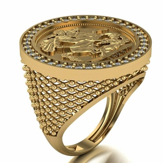 lira ring 087 gold jewelry silver diamond jewellery jewel engagement wedding fashion goldring pendants rings 3d print model - Mito3D