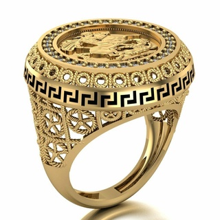 Lira Ring 091 Gold Schmuck Silber Diamant Juwel Engagement Hochzeit Mode Goldring Anhänger Ringe 3d print model - Mito3D