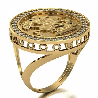 Lira Ring 092 Gold Schmuck Silber Diamant Juwel Engagement Hochzeit Mode Goldring Anhänger Ringe 3d print model - Mito3D