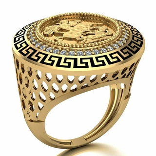 lira ring 094 gold jewelry silver diamond jewellery jewel engagement wedding fashion goldring pendants rings 3d print model - Mito3D