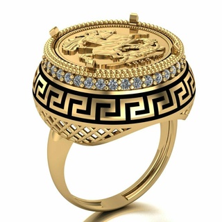 Lira Ring 098 Gold Schmuck Silber Diamant Juwel Engagement Hochzeit Mode Goldring Anhänger Ringe 3d print model - Mito3D