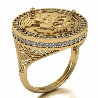 Lira Ring 099 Gold Schmuck Silber Diamant Juwel Engagement Hochzeit Mode Goldring Anhänger Ringe 3d print model - Mito3D