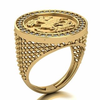 Lira Ring 101 Gold Schmuck Silber Diamant Juwel Engagement Hochzeit Mode Goldring Anhänger Ringe 3d print model - Mito3D